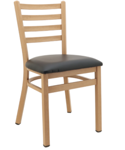 Steel Ladderback Chair in Oak