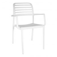Belle Chair White with Arms