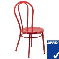 No.18 Steel Cabaret Chair in Gloss Red