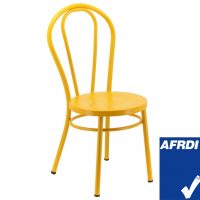 No.18 Steel Cabaret Chair in Matte Yellow