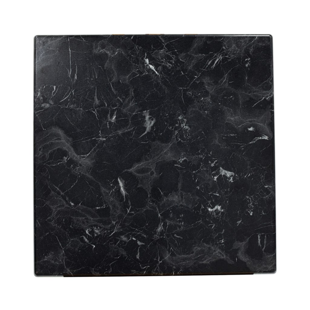 Alcantara Black (Marble Look) Square 700mm Isotop Plus Table Top