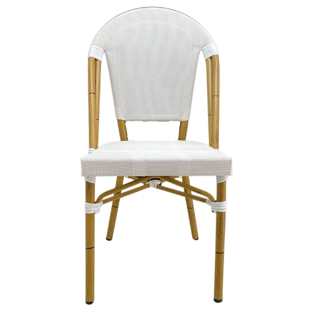 Parisian Chair in White Texteline | Cafe Furniture Brisbane