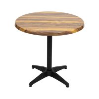 800mm Round Shesman Isotop Table Top with Black Roma Base