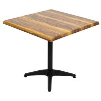 800mm Square Shesman Isotop Table Top with Black Roma Base