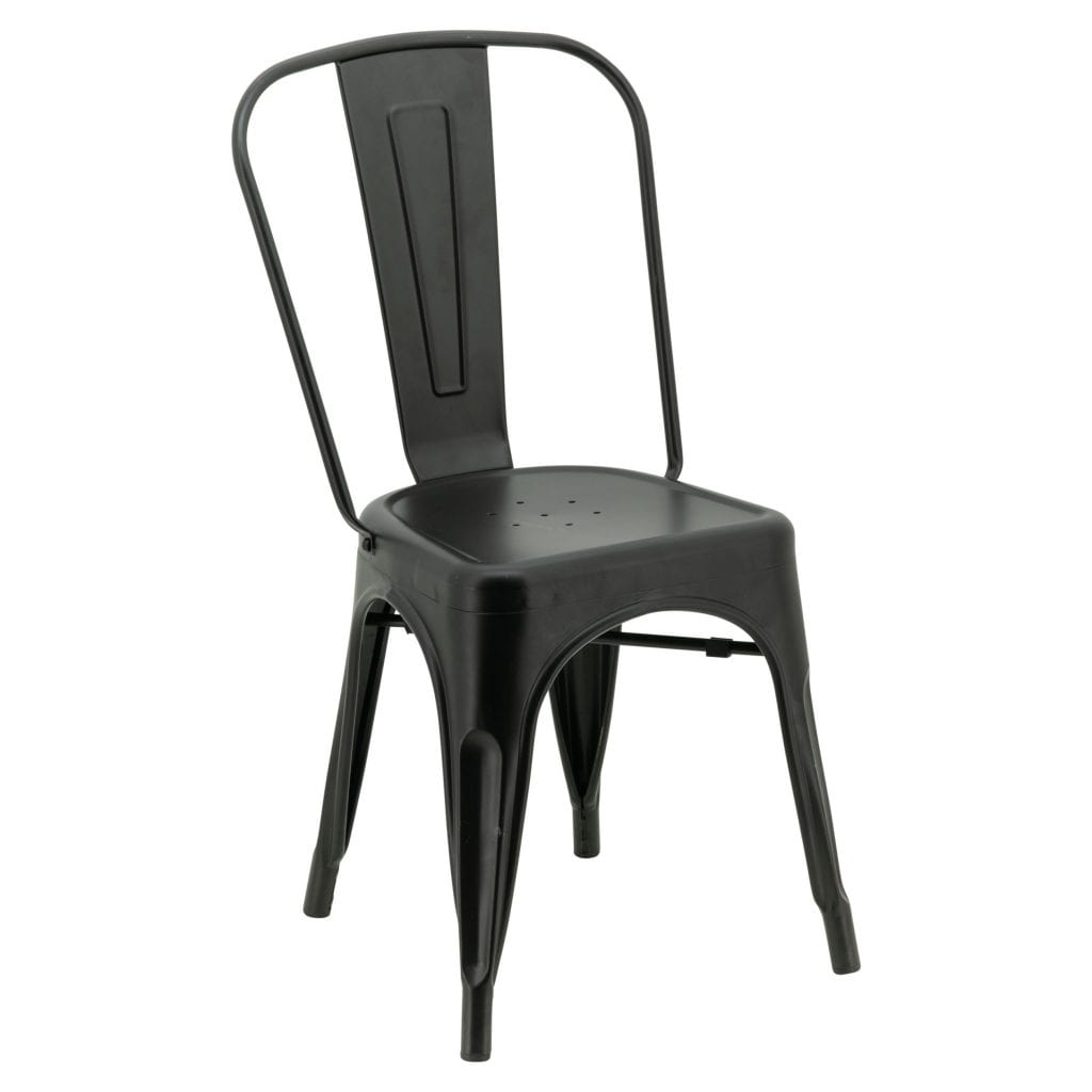 Replica Tolix Chair in Matte Black