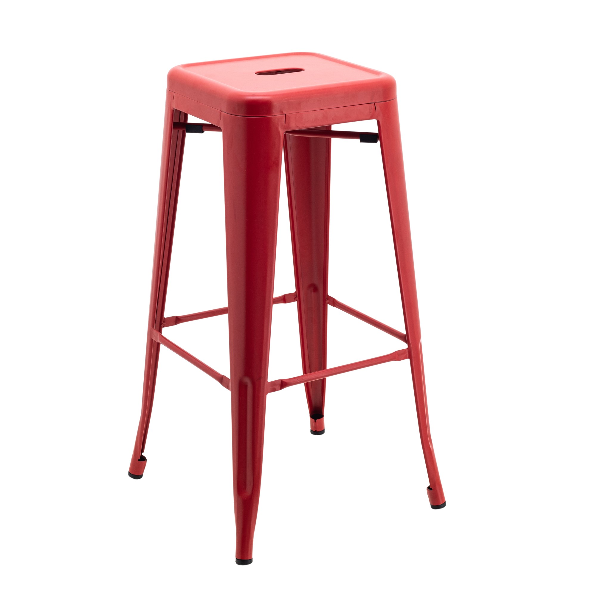 Tall Replica Tolix Stool in Matte Red