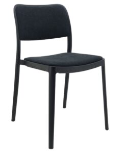 Arabella Waiting Room Chair with Cushion in Black