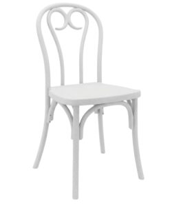 Polypropylene Cabaret Heart Chair in White